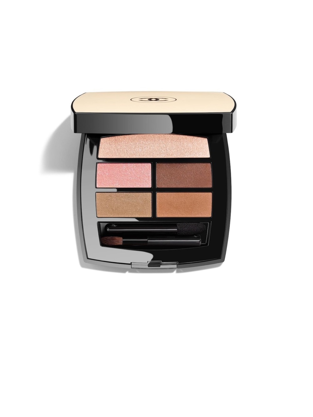 CHANEL Les 4 Ombres Eyeshadow Palette — Pink, Peach & Brown Tones